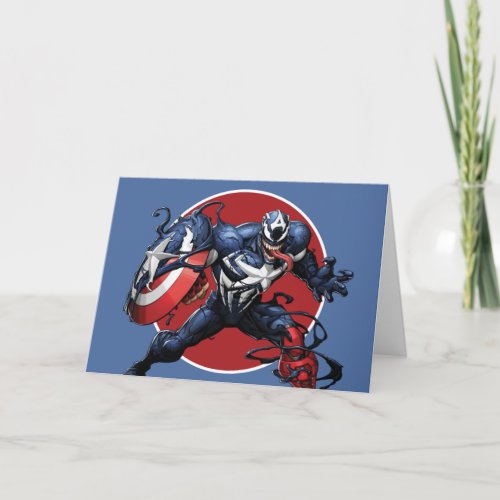 Venomized Captain America Card