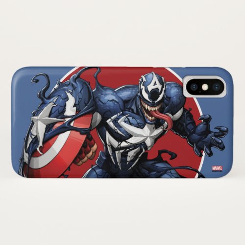 Venomized Captain America iPhone X Case