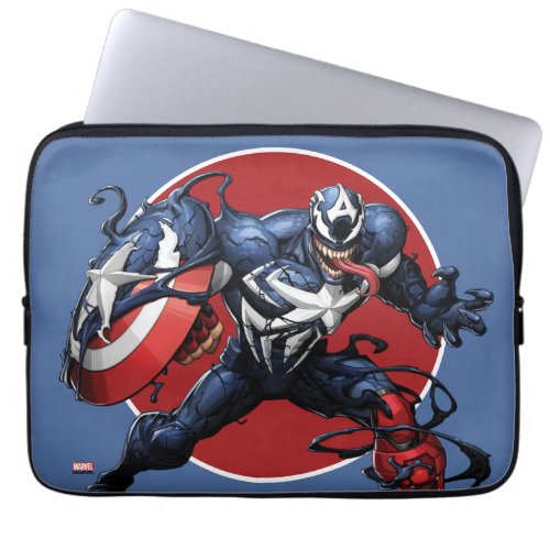 Venomized Captain America Laptop Sleeve