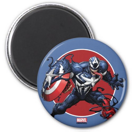 Venomized Captain America Magnet