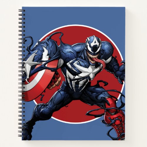 Venomized Captain America Notebook