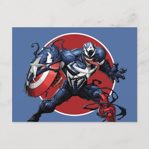 Venomized Captain America Postcard