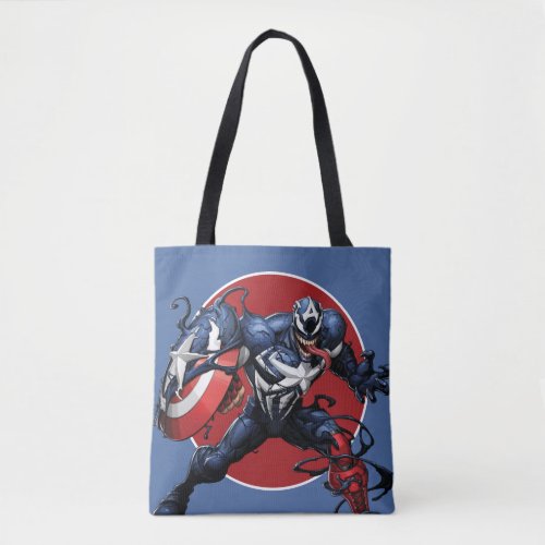 Venomized Captain America Tote Bag