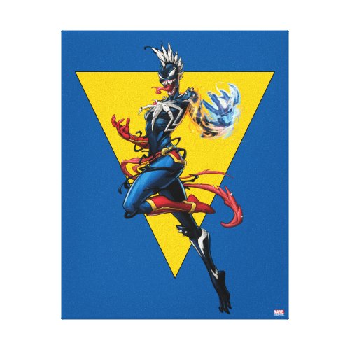 Venomized Captain Marvel Canvas Print