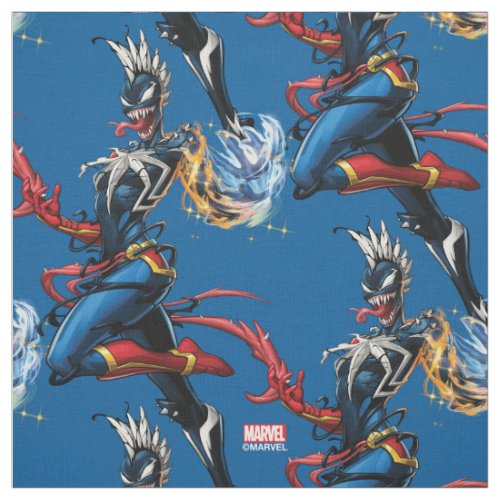 Venomized Captain Marvel Fabric