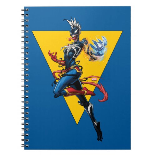 Venomized Captain Marvel Notebook