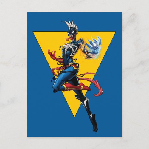Venomized Captain Marvel Postcard