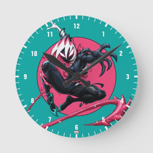 Venomized Ghost_Spider Round Clock