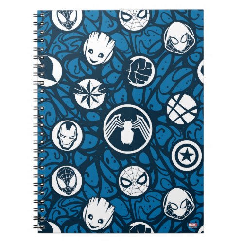 Venomized Hero Logo Pattern Notebook