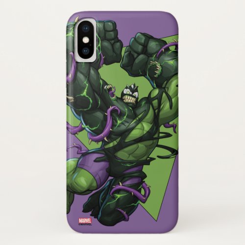 Venomized Hulk iPhone X Case