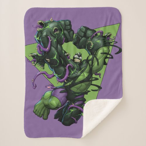 Venomized Hulk Sherpa Blanket