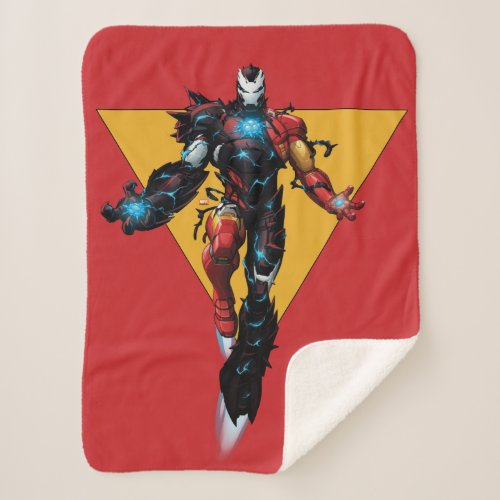 Venomized Iron Man Sherpa Blanket
