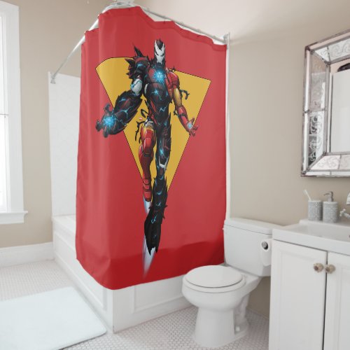 Venomized Iron Man Shower Curtain