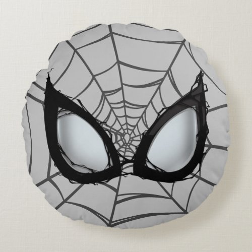 Venomized Spider_Man Eyes Round Pillow