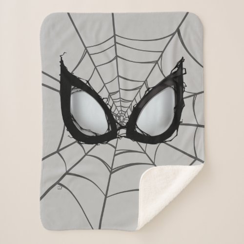 Venomized Spider_Man Eyes Sherpa Blanket