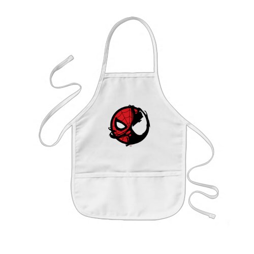 Venomized Spider_Man Logo Kids Apron