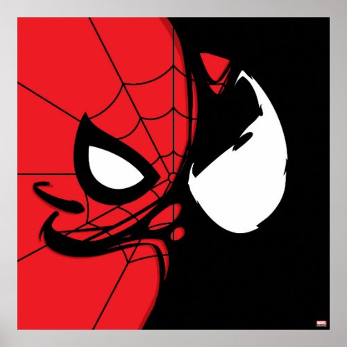 Venomized Spider_Man Logo Poster