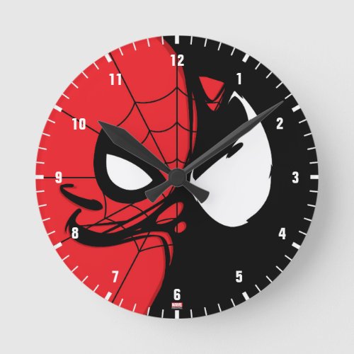 Venomized Spider_Man Logo Round Clock