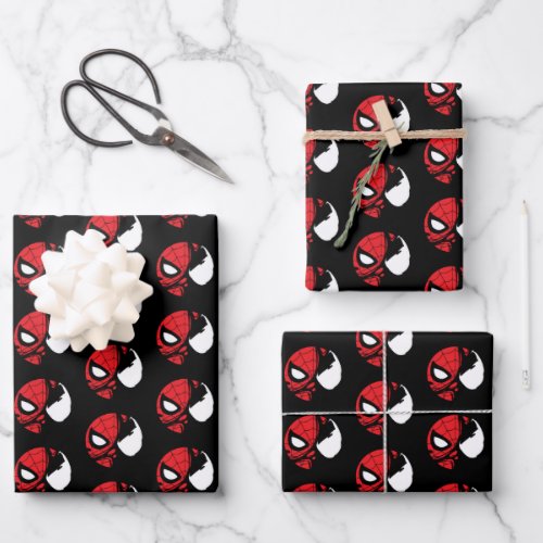 Venomized Spider_Man Logo Wrapping Paper Sheets