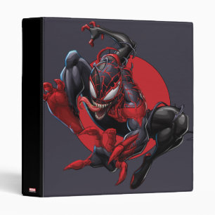 Venomized Spider-Man Miles Morales 3 Ring Binder