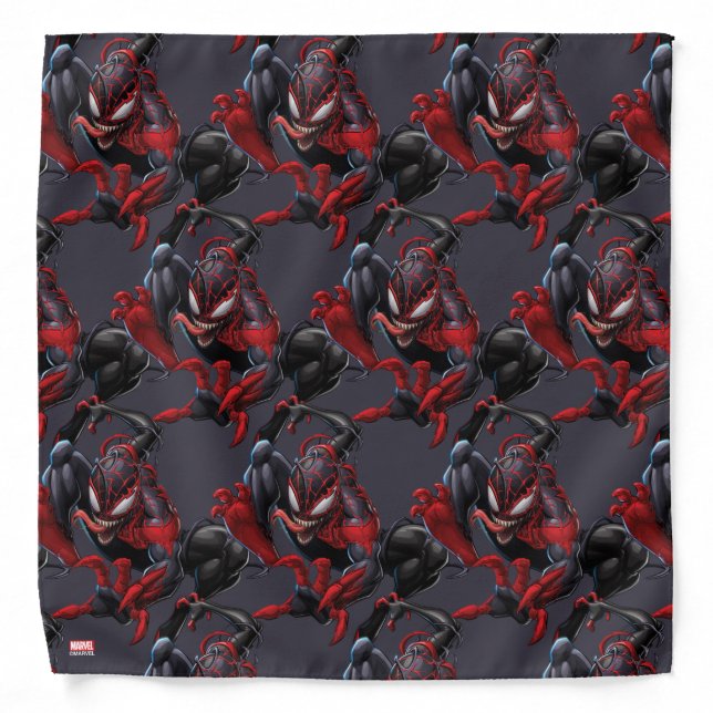 Venomized Spider-Man Miles Morales Bandana (Front)