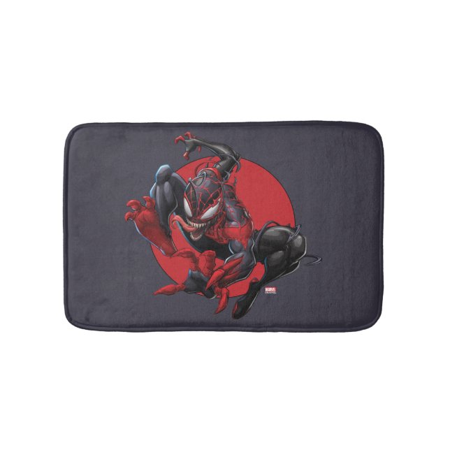 Venomized Spider-Man Miles Morales Bath Mat (Front)