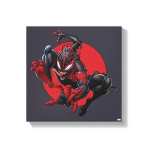 Venomized Spider-Man Miles Morales Canvas Print