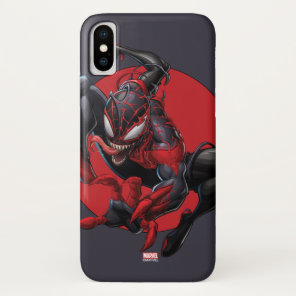 Venomized Spider-Man Miles Morales iPhone X Case