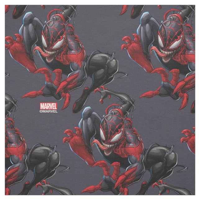 Venomized Spider-Man Miles Morales Fabric (Swatch)