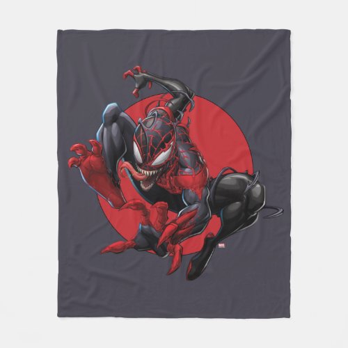 Venomized Spider_Man Miles Morales Fleece Blanket