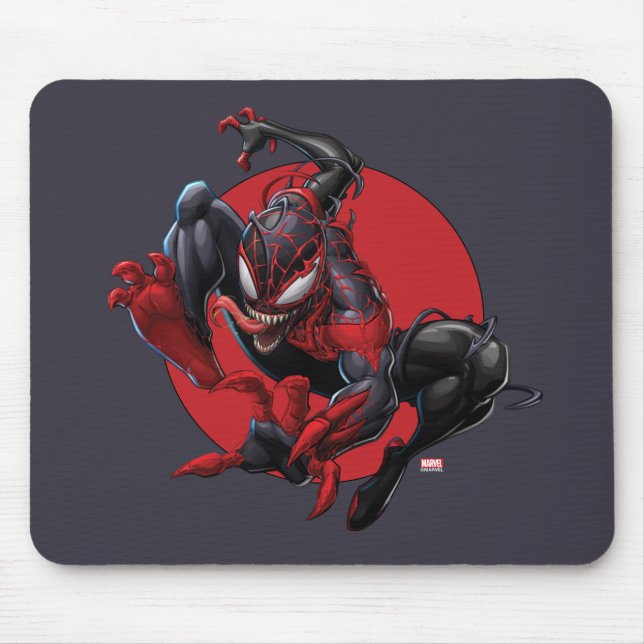 Venomized Spider-Man Miles Morales Mouse Pad (Front)