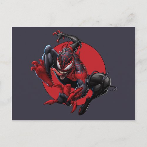 Venomized Spider_Man Miles Morales Postcard