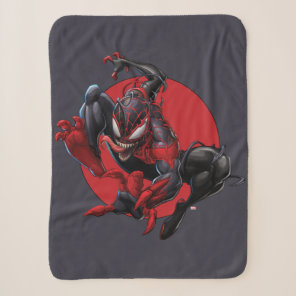 Venomized Spider-Man Miles Morales Sherpa Blanket