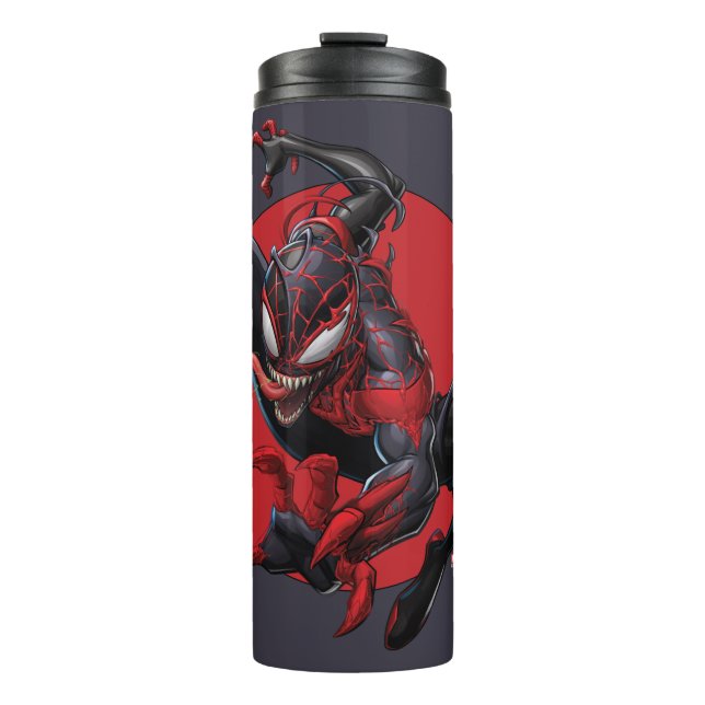 Venomized Spider-Man Miles Morales Thermal Tumbler (Front)