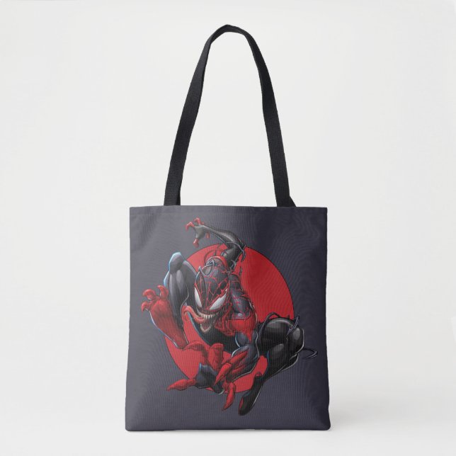 Venomized Spider-Man Miles Morales Tote Bag (Front)