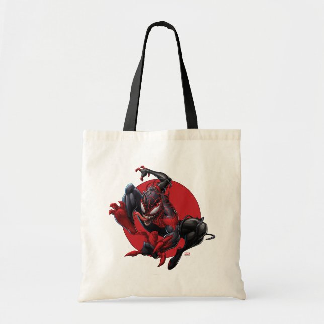 Venomized Spider-Man Miles Morales Tote Bag (Front)