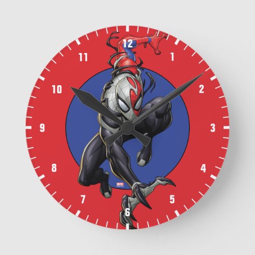 Venomized Spider_Man Peter Parker Round Clock