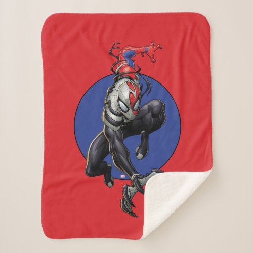 Venomized Spider_Man Peter Parker Sherpa Blanket