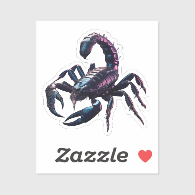 Venomous Black Scorpion Sticker (Sheet)