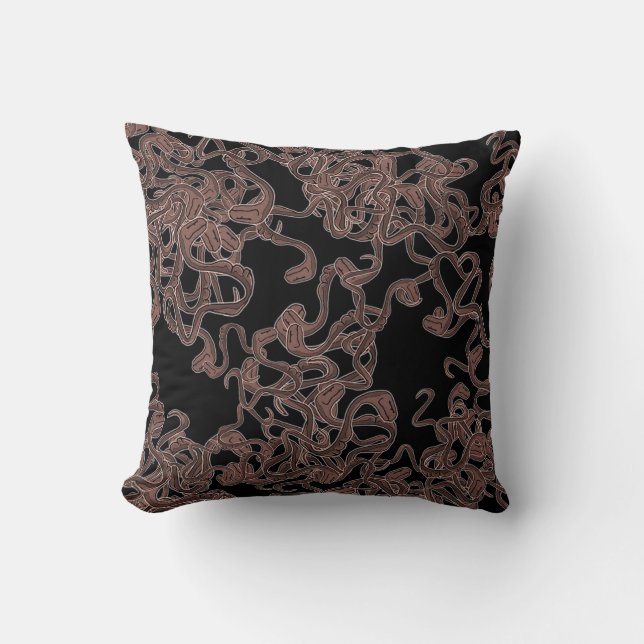Venomous Elegance  Throw Pillow (Front)
