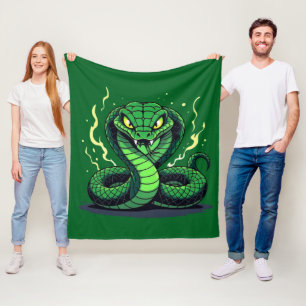 Venomous Snake – Danger and Precision Fleece Blanket