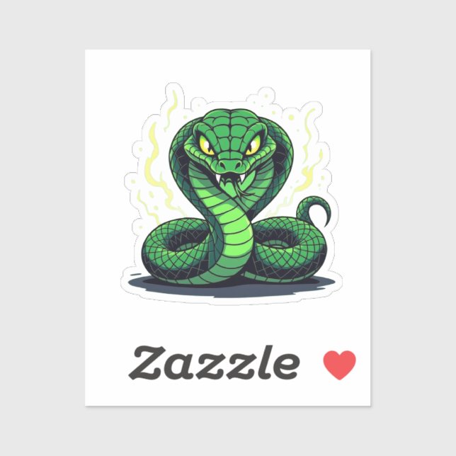 Venomous Snake – Danger and Precision Sticker (Sheet)