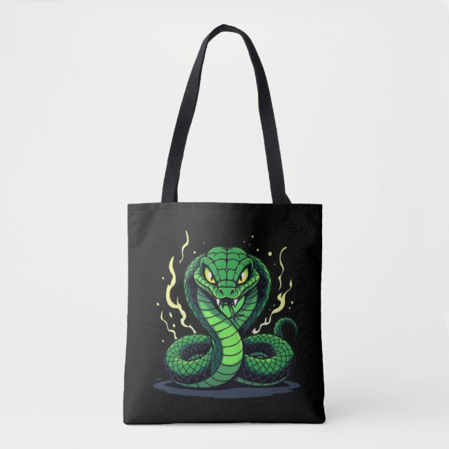 Venomous Snake – Danger and Precision Tote Bag (Front)