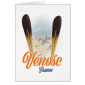 Vénosc, France Ski poster (Front)