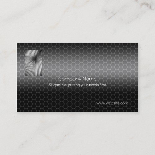 Vent Tubing with Metallic_look template Business Card
