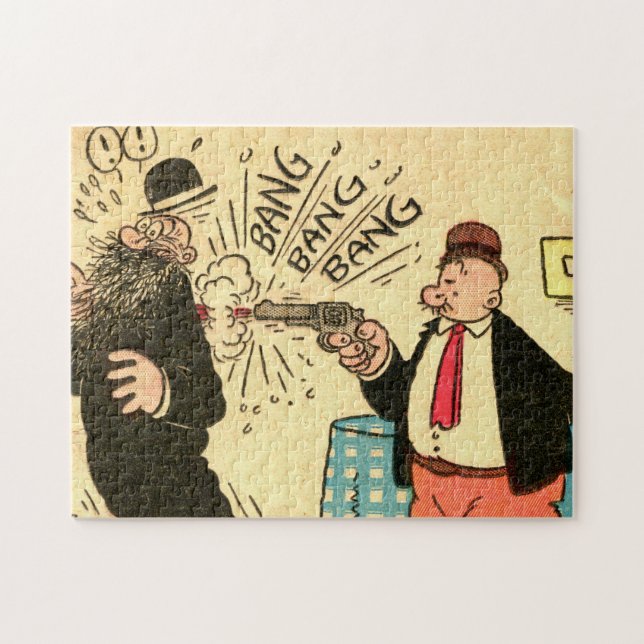 "Ventilating a Bad Guy" Jigsaw Puzzle (Horizontal)