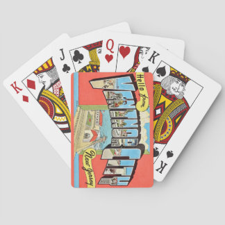 Ventnor City NJ Vintage Postcard Playing Cards