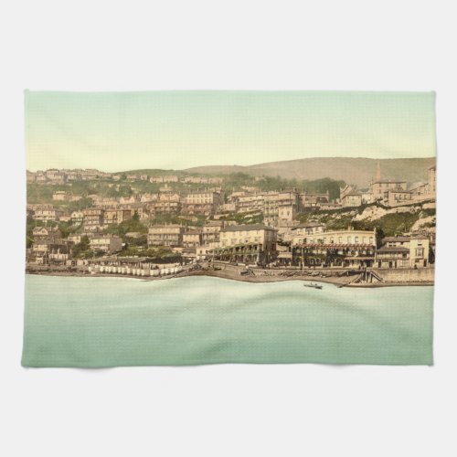 Ventnor I From the Sea Isle of Wight England Kitchen Towel