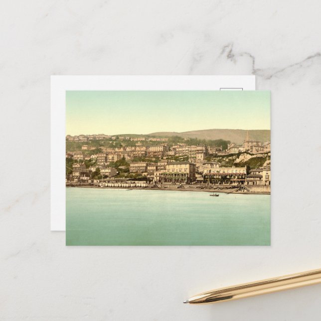 Ventnor I, From the Sea ,Isle of Wight, England Postcard (Front/Back In Situ)
