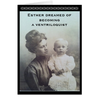 Ventriloquist Dream-Vintage Cards